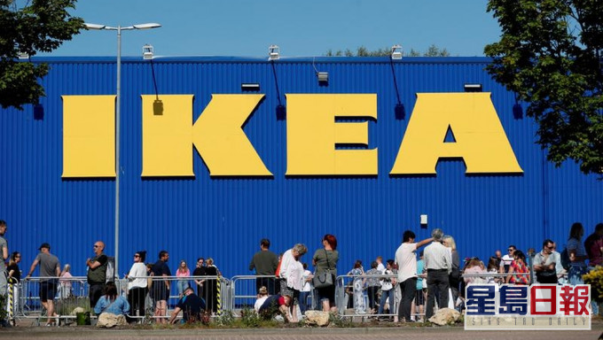 英國IKEA將削減未接種員工隔離期間病假薪酬。路透社資料圖片