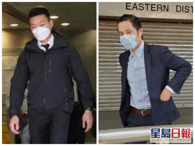 事主赵金(左)及被告陈睿懿诉右)。
