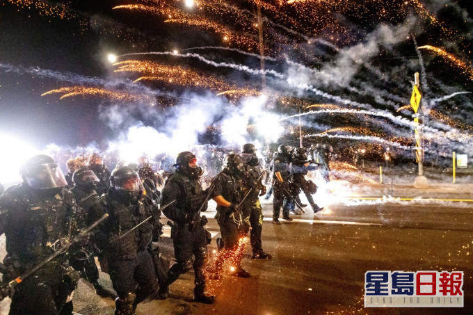 美國司法部將爆發示威的俄勒岡州波特蘭列無政府主義區。AP資料圖片