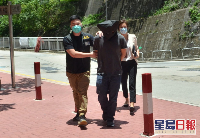 警方拘捕一名男子。林思明攝