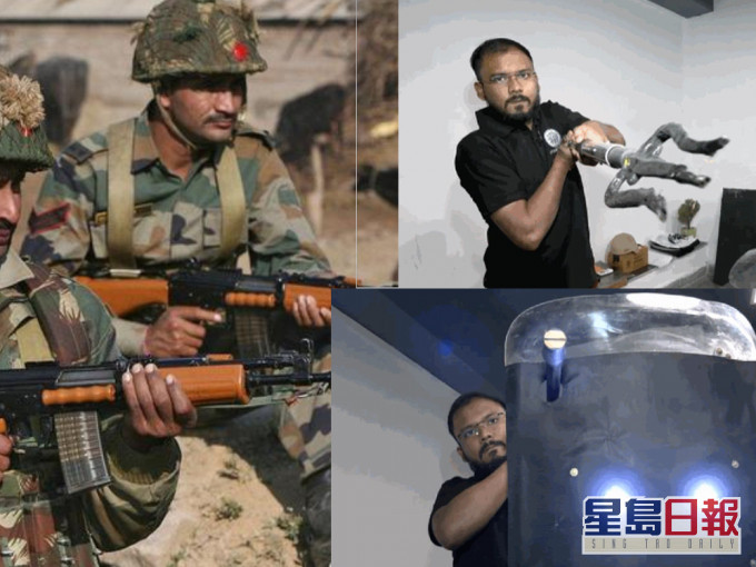 印度科技公司為軍隊研究新武器應對邊境衝突。 (網上圖片)