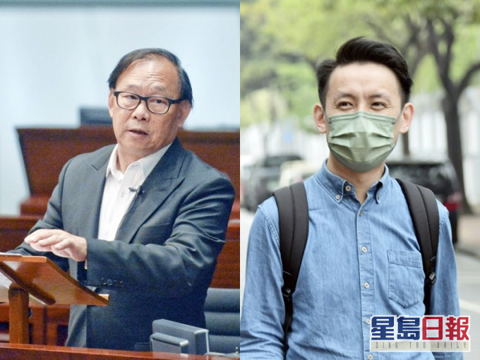 梁志祥(左)與羅健熙(右)。資料圖片