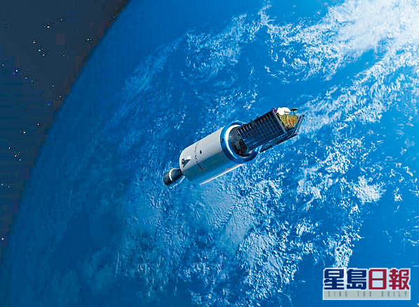 圖畫顯示Isar Aerospace的火箭飛入地球軌道。