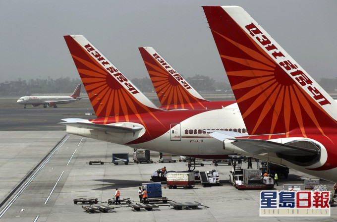 印度航空擬增加直飛美國航班。AP資料圖片