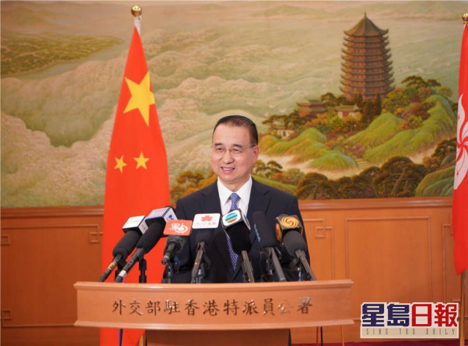劉光源指,香港國際金融中心的地位穩固。外交部駐港公署圖片