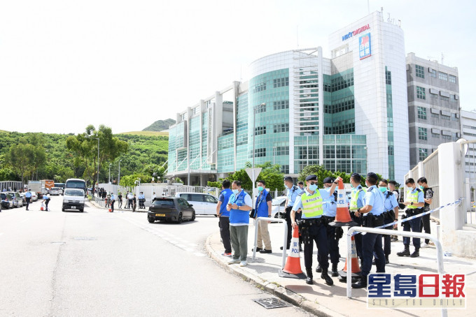 壹传媒百乐门印刷厂确诊员工曾到苹果日报大楼。资料图片