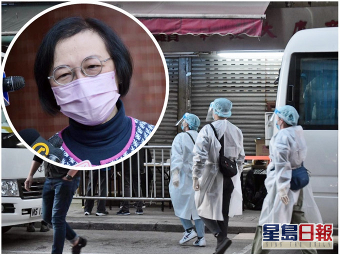陳肇始(小圖)指強檢零確診,將成重開處所正面條件。