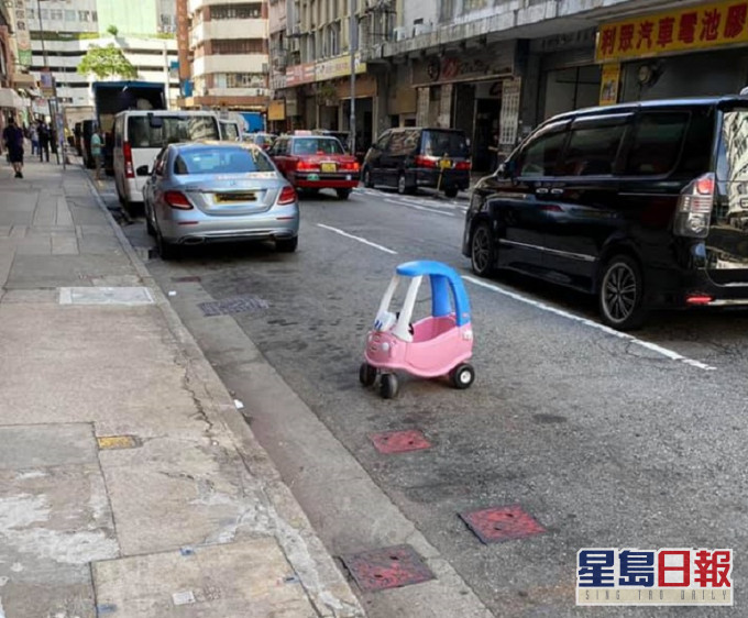 玩具車懷疑被人用作霸位。網民Kei Kei Leung圖片