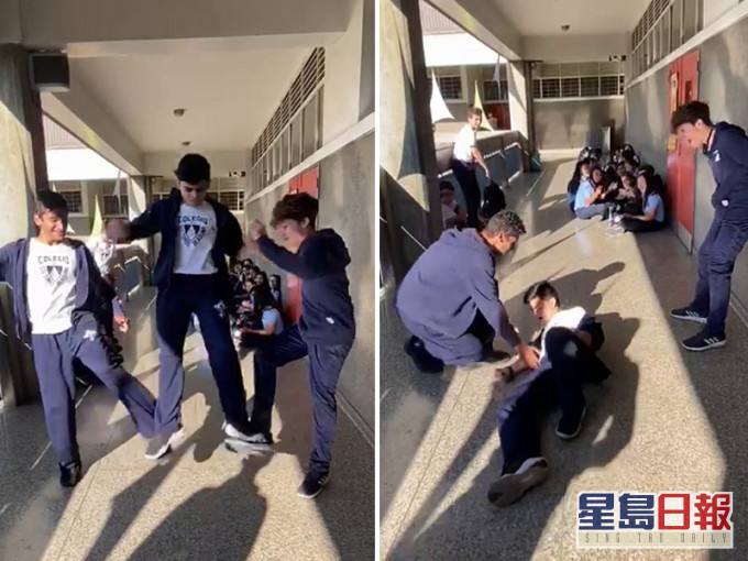 不是每項網上興起的挑戰都可以隨便參與,被稱為3人跳的挑戰其實是奪命的高危惡作劇。(網圖)