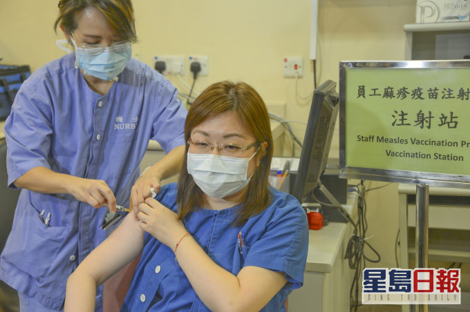 衞生署一次性免費麻疹疫苗補種計劃完結。 資料圖片