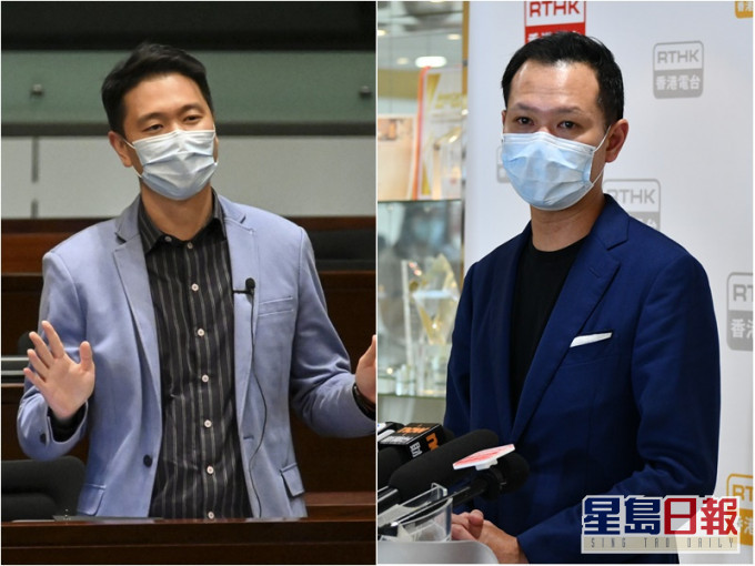 郭荣铿（右）认为马道立发声明是因为法庭不断受压；周浩鼎（左）则认为未能释除巿民疑虑。