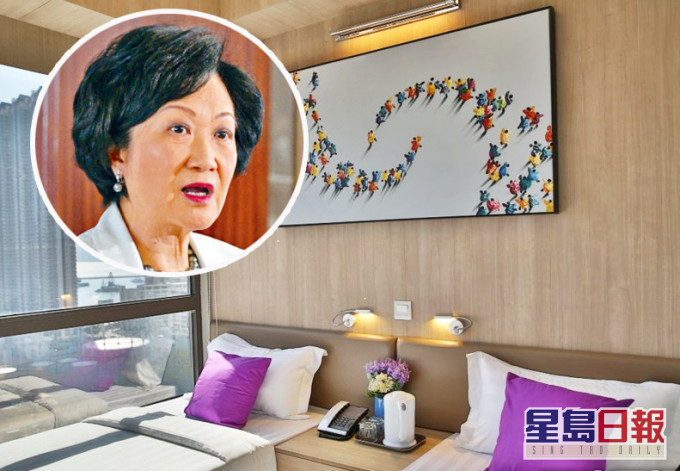 葉劉淑儀反對由NGO管理過渡性房屋,斥是「妹仔大過主人婆」;圖為首個項目B Hotel。 資料圖片及政府圖片