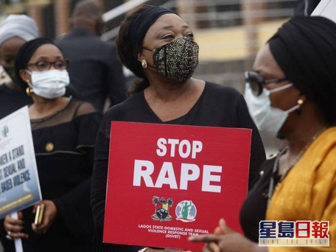 尼日利亞大幅增加的性暴力事件引發女性團體抗議。網上圖片