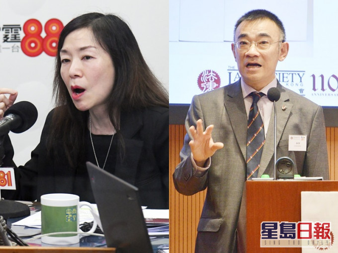 葉巧琦(左)與蘇紹聰(右)。資料圖片