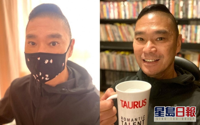 (右)等入医院,独自闭关喺屋企,唔似病人嘅邓达智仲识笑,(左)点知留院第二晚,打针后副作用令William开始发烧。