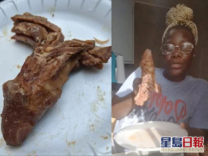 美國一名女子因為買回來的火雞屁股外形似男人的生殖器,於是報警 。(網圖)