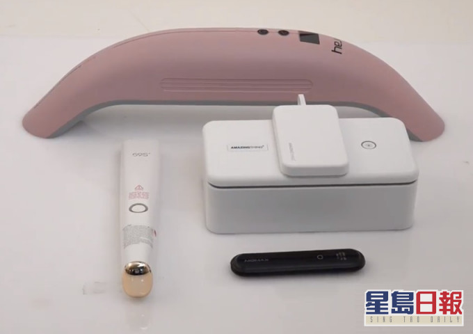 四款紫外線消毒器高危害級別。消委會圖片