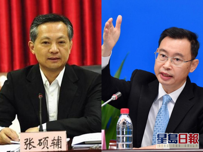 廣州市市長溫國輝(右)
及書記張碩輔(左)被免職。