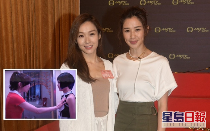 李佳芯被麥美恩摸胸,因為演機㭜人不能有反應。