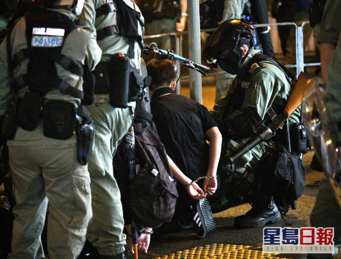警方周二在太子站一帶拘捕多人。資料圖片