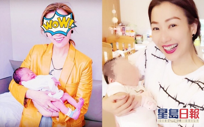 Sammi於3年前做十叔婆幫BB打格,今次做十舅婆幫自己打格。