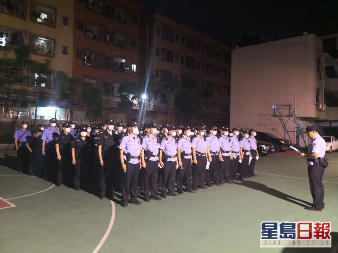粵港澳三地警方同步展開統一清查行動。網圖