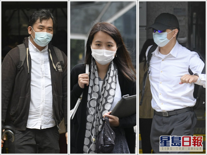 由左至右:黃子隆、蘇瑋善及吳睿哲