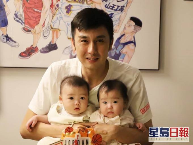 伍家謙於今年4月誕下一對龍鳳胎。伍家謙 facebook 圖片