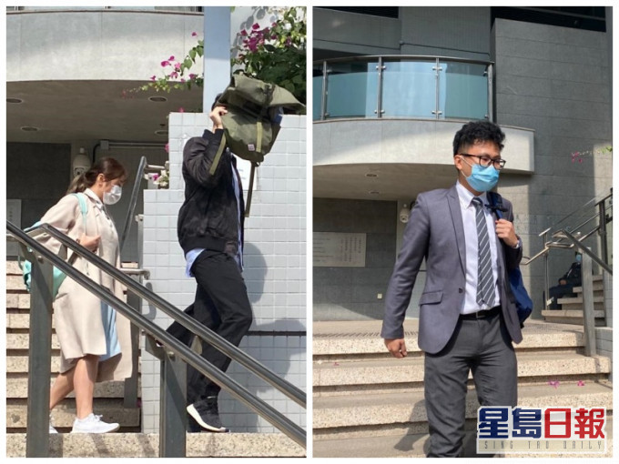 郭穎彤及譚浚文(左圖),督察譚健新(右圖)。張旭珊攝