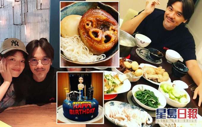 馮德倫喺台灣同老婆及林熙蕾等朋友仔過生日。