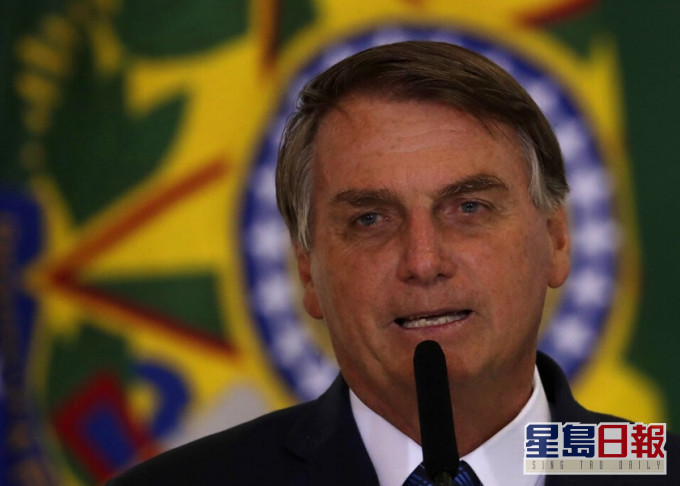 博索纳罗斥责巴西民众勿为新冠疫情「哭哭啼啼」，备受批评。AP图