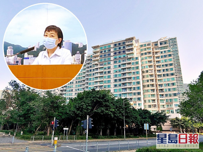 衞生防護中心公布男患者居住在東涌水藍天岸。資料圖片