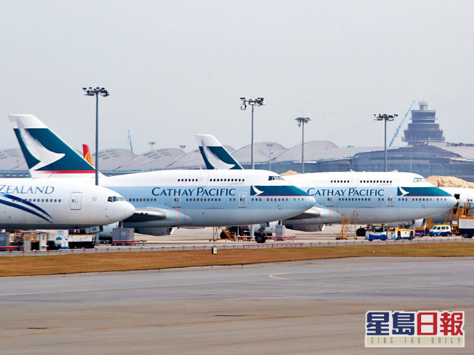 國泰及國泰港龍於3月和4月,會大減航空網絡的其他航班。資料圖片