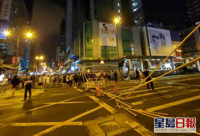 去年旺角多次遭示威者堵路。資料圖片