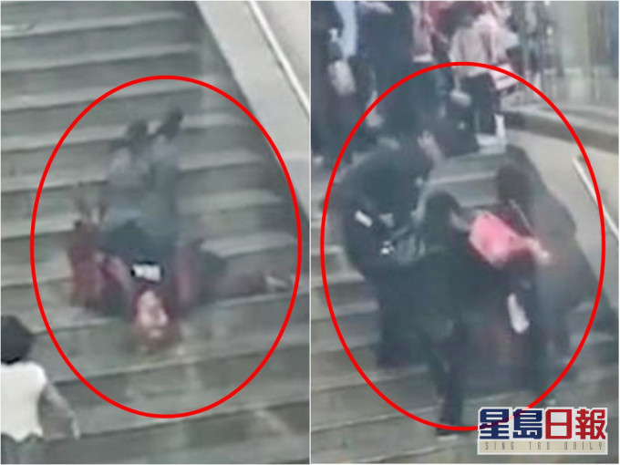 網傳四川一名老翁早前倒地抽搐卻無人幫忙,目擊者澄清指途人有出手幫忙。網圖