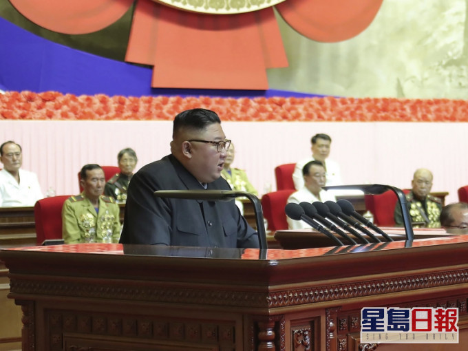 北韩最高领导人金正恩周一在平壤出席全国参战老兵大会并致词。AP