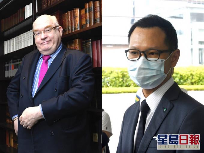 戴启思(左)中午报名参选,相信为郭荣铿(右)的「Plan B」。资料图片