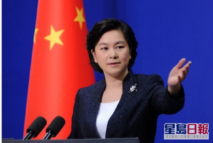 華春瑩指中國將制裁涉港問題表現惡劣的美國官員。網圖