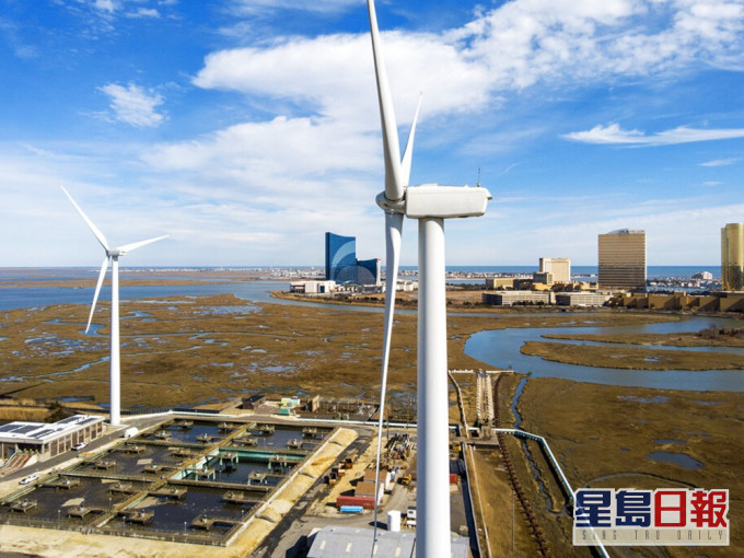 美國宣布將建立7個離岸風力發電場。AP料圖片
