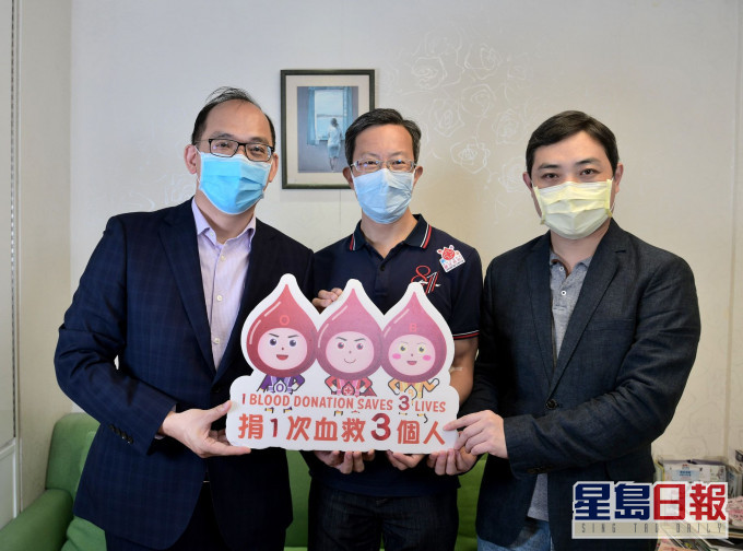 左起:李卓廣、林哲玄、香港優才及專才協會主席駱勇。