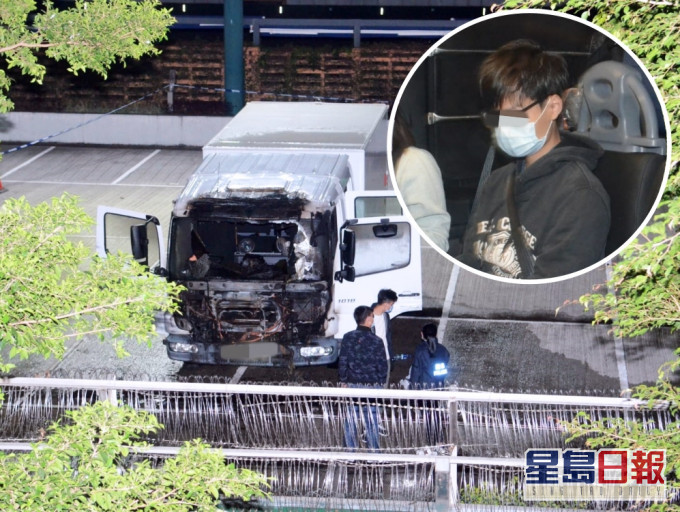 警方拘捕涉案青年。蔡楚辉摄