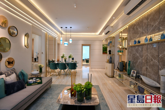 特長大廳極富空間感，營造舒適悠閒氛圍。