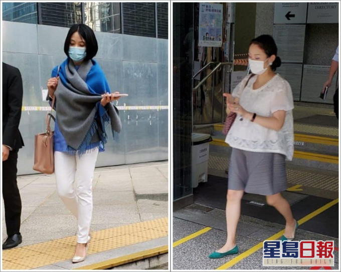 被告梁嘉彰(左)及胡天纵(右)。萧文轩摄