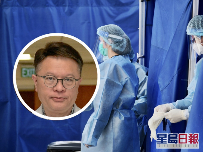 政府專家顧問、中大呼吸系統科講座教授許樹昌(小圖)指出,確診數字下降得太緩慢,必須加快追蹤密切接觸者及送檢速度,又認為設立「個案追蹤指揮中心」對防控絕對有幫助。資料圖片