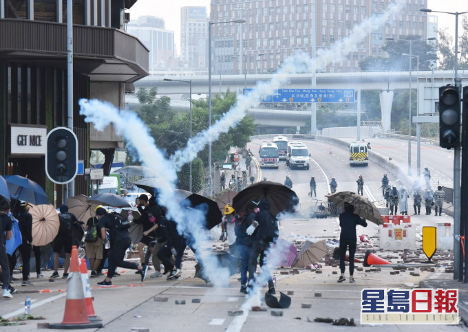 去年理大發生激烈衝突事件。資料圖片