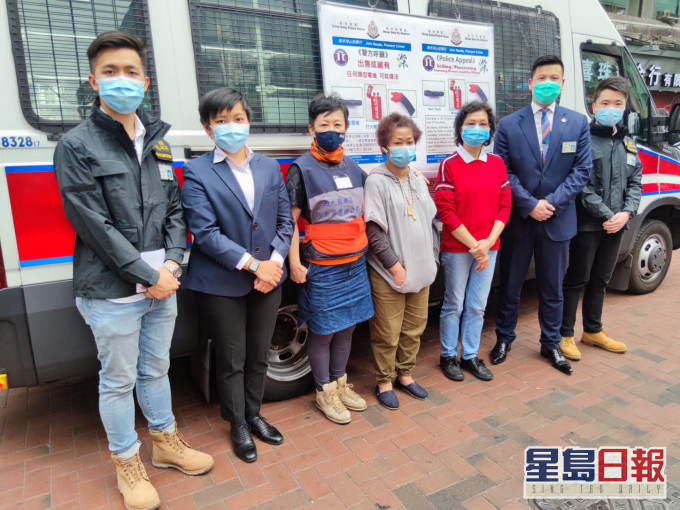深水埗警区今日展开「雷音」打击违禁品行动。梁国峰摄