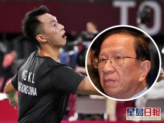 香港奥运代表团团长贝钧奇(小图)指,事件对伍家朗或多或少有影响,反对将事件政治化。资料图片/AP
