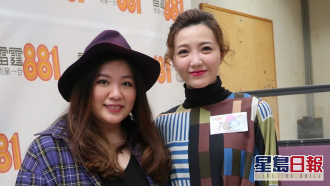 吳若希(右)說要為好友Kellyjackie覓得如意郎君。