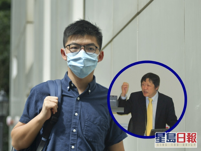 黃之鋒呼籲網民向加拿大舉報胡錫進(小圖)。資料圖片