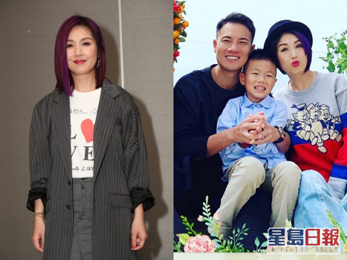 千嬅在家抗疫肥了10磅,但家人溝通多了。
